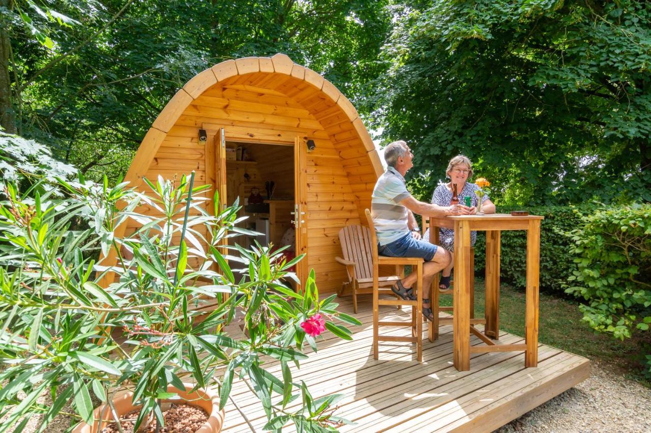 Cabane En Bois Avec Bain Nordique Asnieres-sur-Vegre Exterior foto