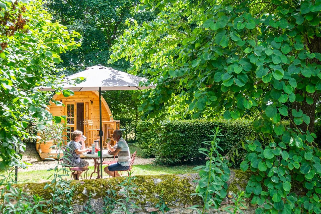 Cabane En Bois Avec Bain Nordique Asnieres-sur-Vegre Exterior foto