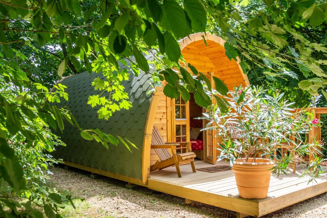 Cabane En Bois Avec Bain Nordique Asnieres-sur-Vegre Exterior foto